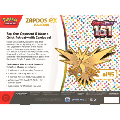 Pokemon - 151 Zapdos ex Box