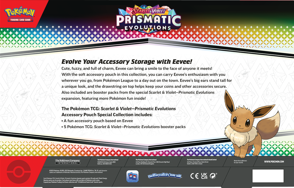 Pokemon - Prismatic Evolutions Accesory Pouch Special Collection