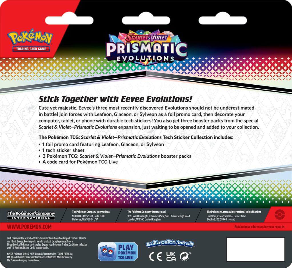 Pokemon - Prismatic Evolutions Tech Sticker Collection - Sylveon