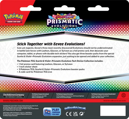 Pokemon - Prismatic Evolutions Tech Sticker Collection - Leafeon