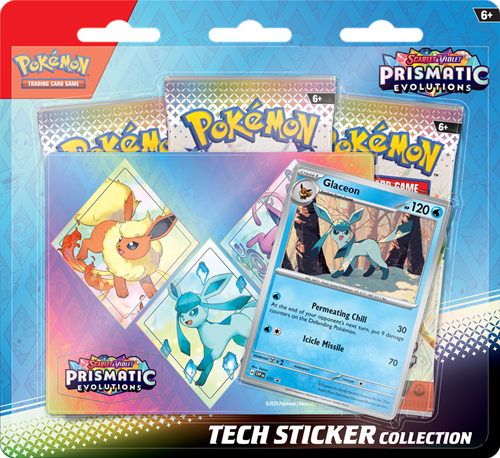 Pokemon - Prismatic Evolutions Tech Sticker Collection - Glaceon