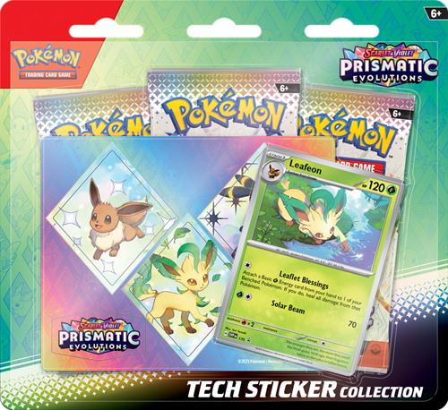 Pokemon - Prismatic Evolutions Tech Sticker Collection - Leafeon